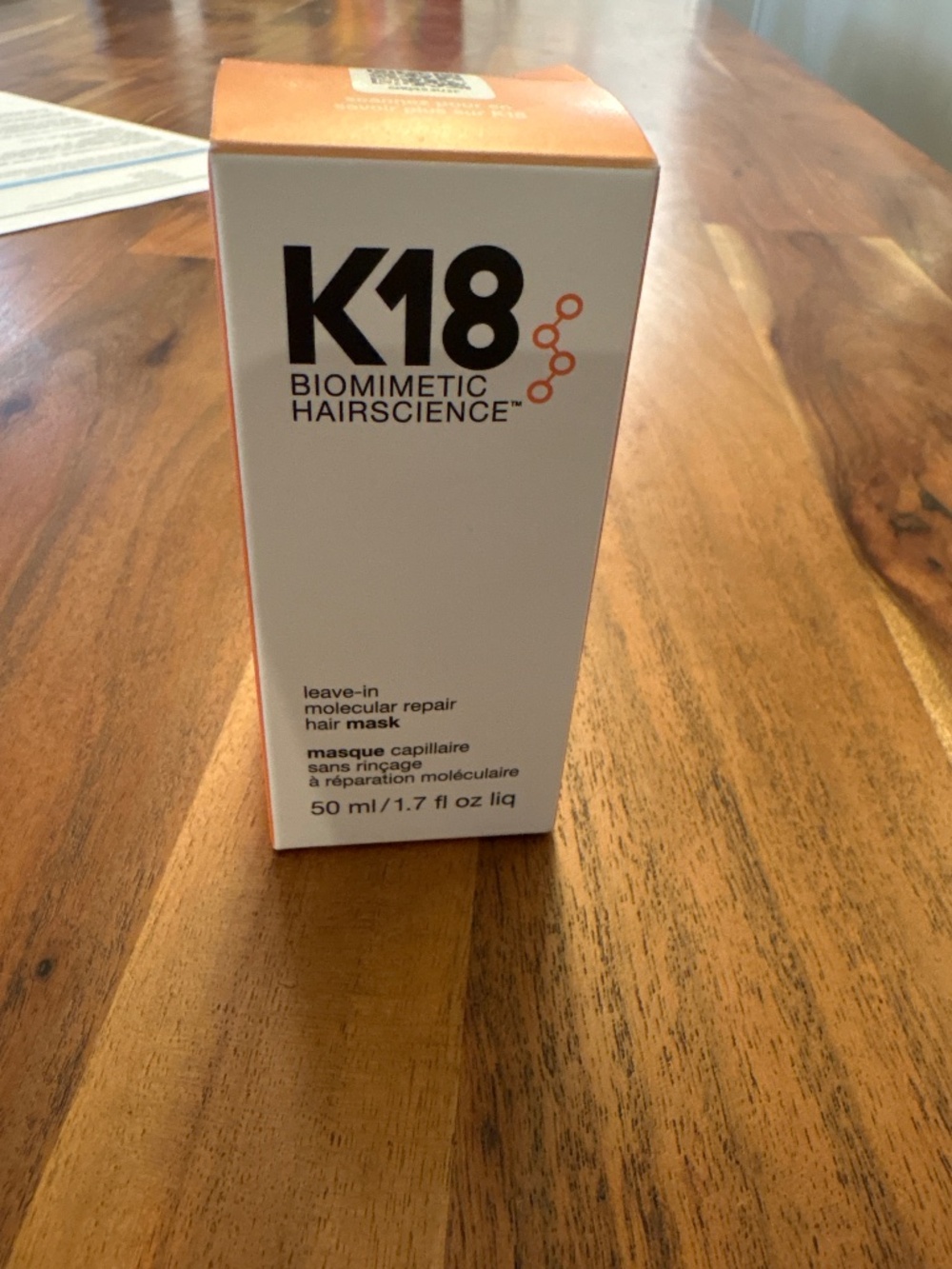 Brand new K18 leave in molecular hair mask